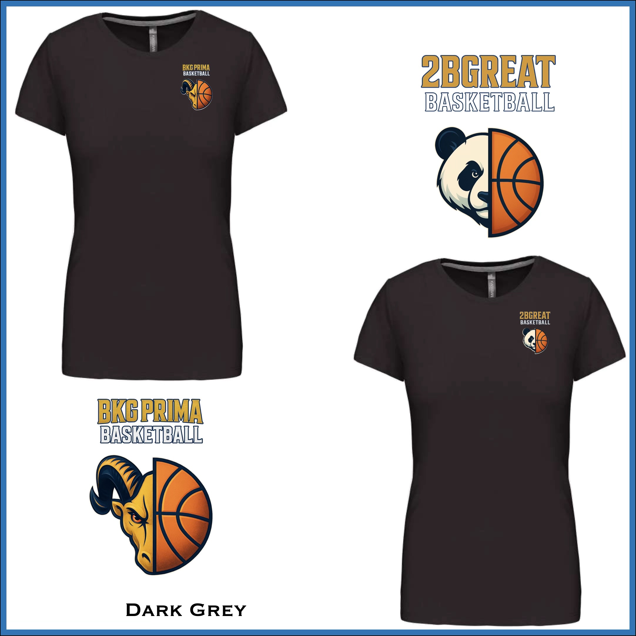 BKG PRIMA / 2BGreat Basketball Women Premium Cotton Tee - Image 6