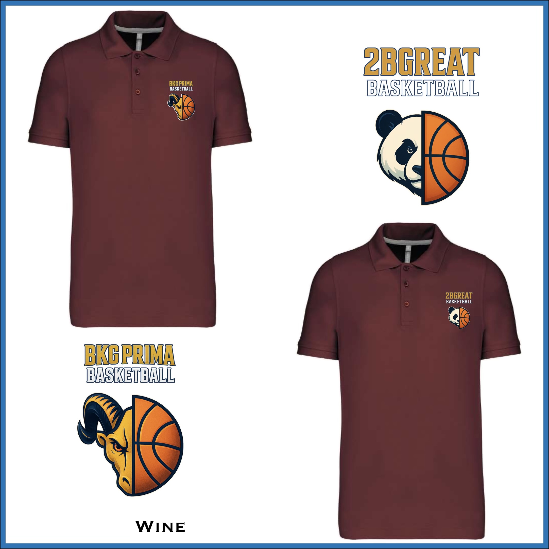 BKG PRIMA / 2BGreat Basketball Premium Piqué Polo - Image 22