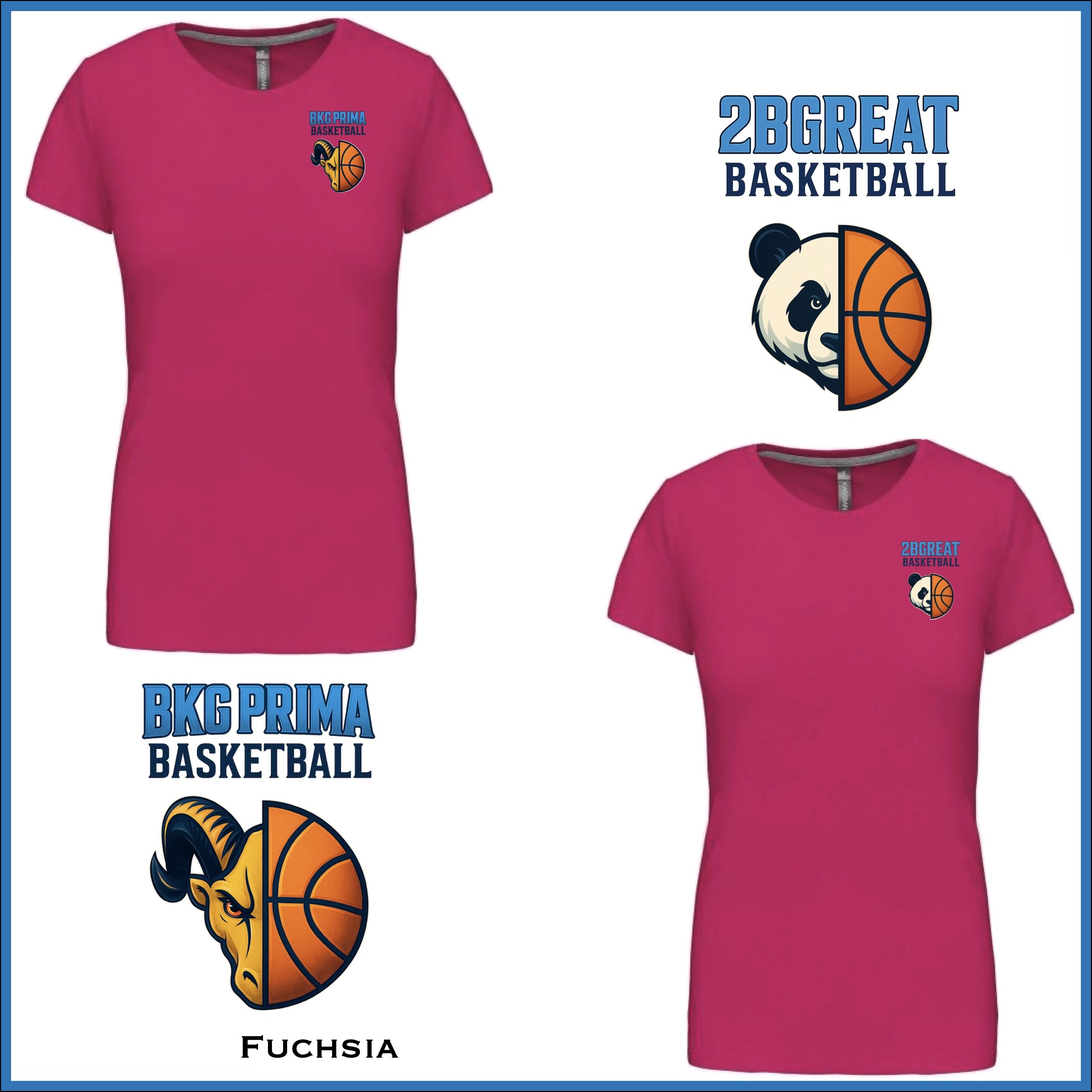 BKG PRIMA / 2BGreat Basketball Women Premium Cotton Tee - Image 9