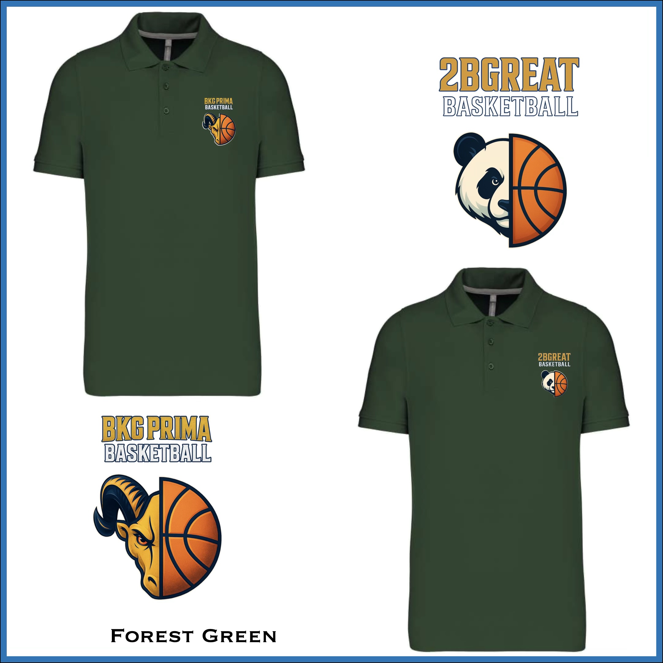 BKG PRIMA / 2BGreat Basketball Premium Piqué Polo - Image 7