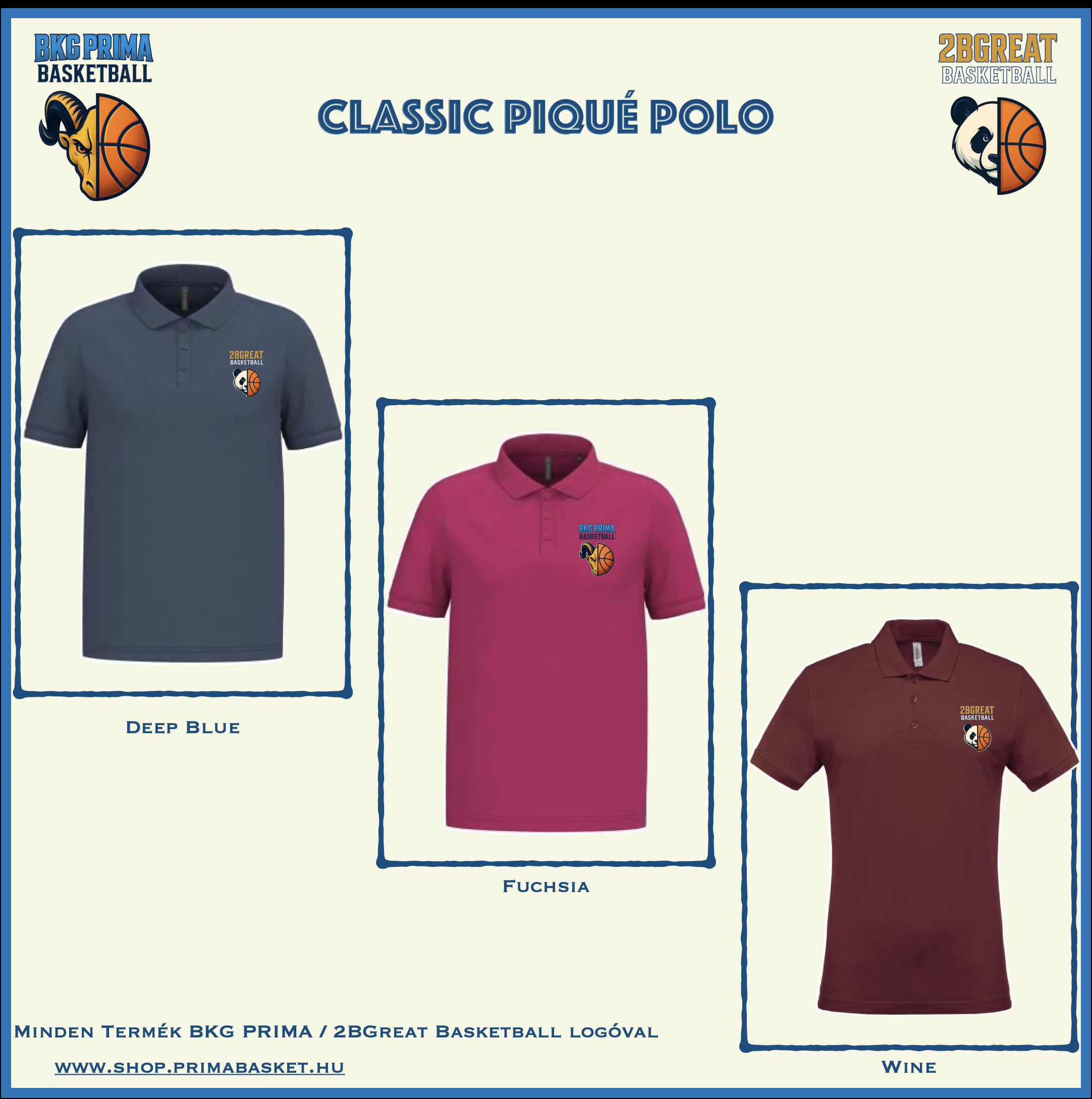 BKG PRIMA / 2BGreat Basketball Classic Piqué Polo - Image 2