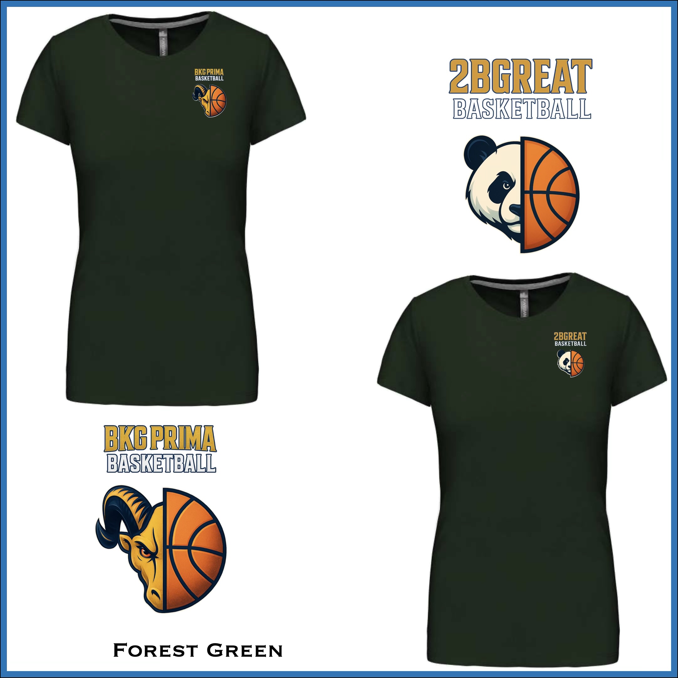 BKG PRIMA / 2BGreat Basketball Women Premium Cotton Tee - Image 8