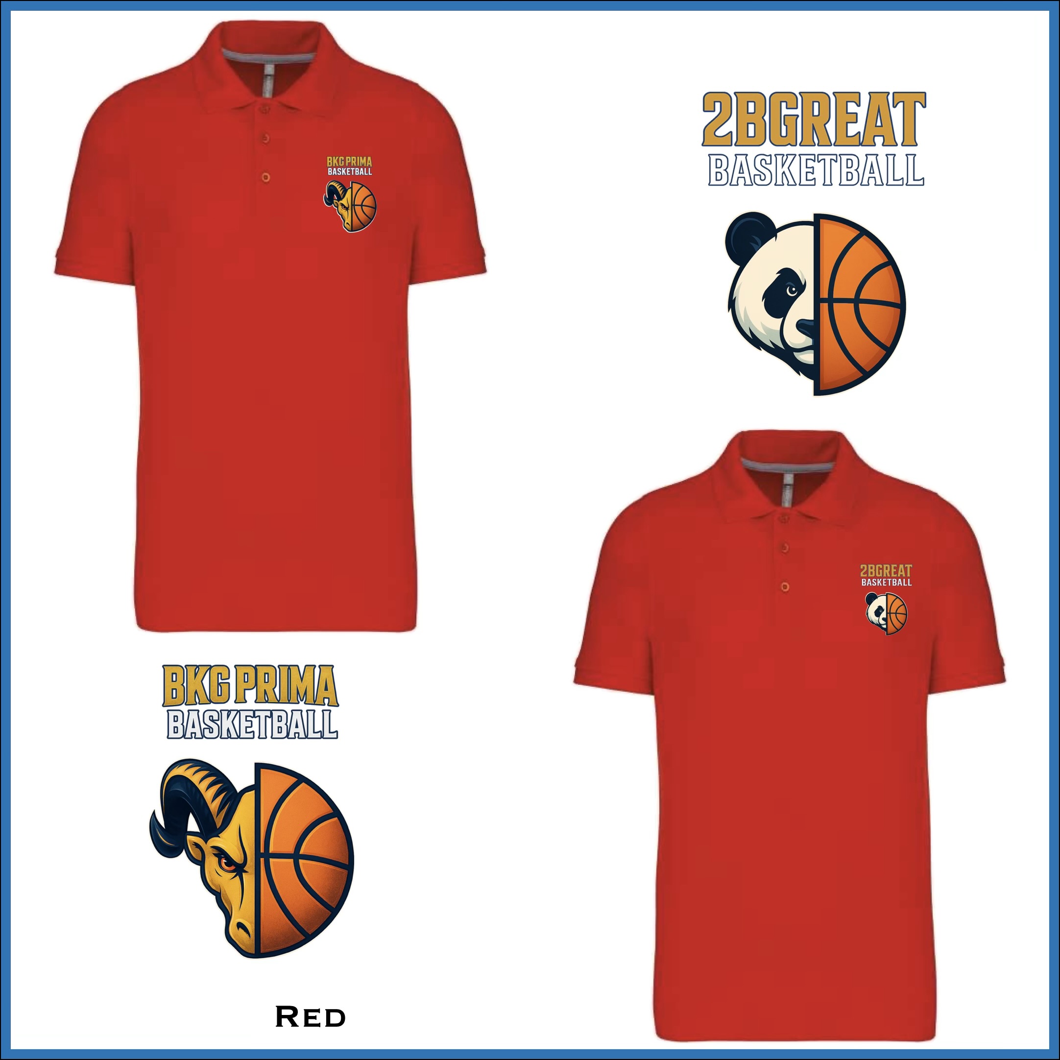 BKG PRIMA / 2BGreat Basketball Premium Piqué Polo - Image 17