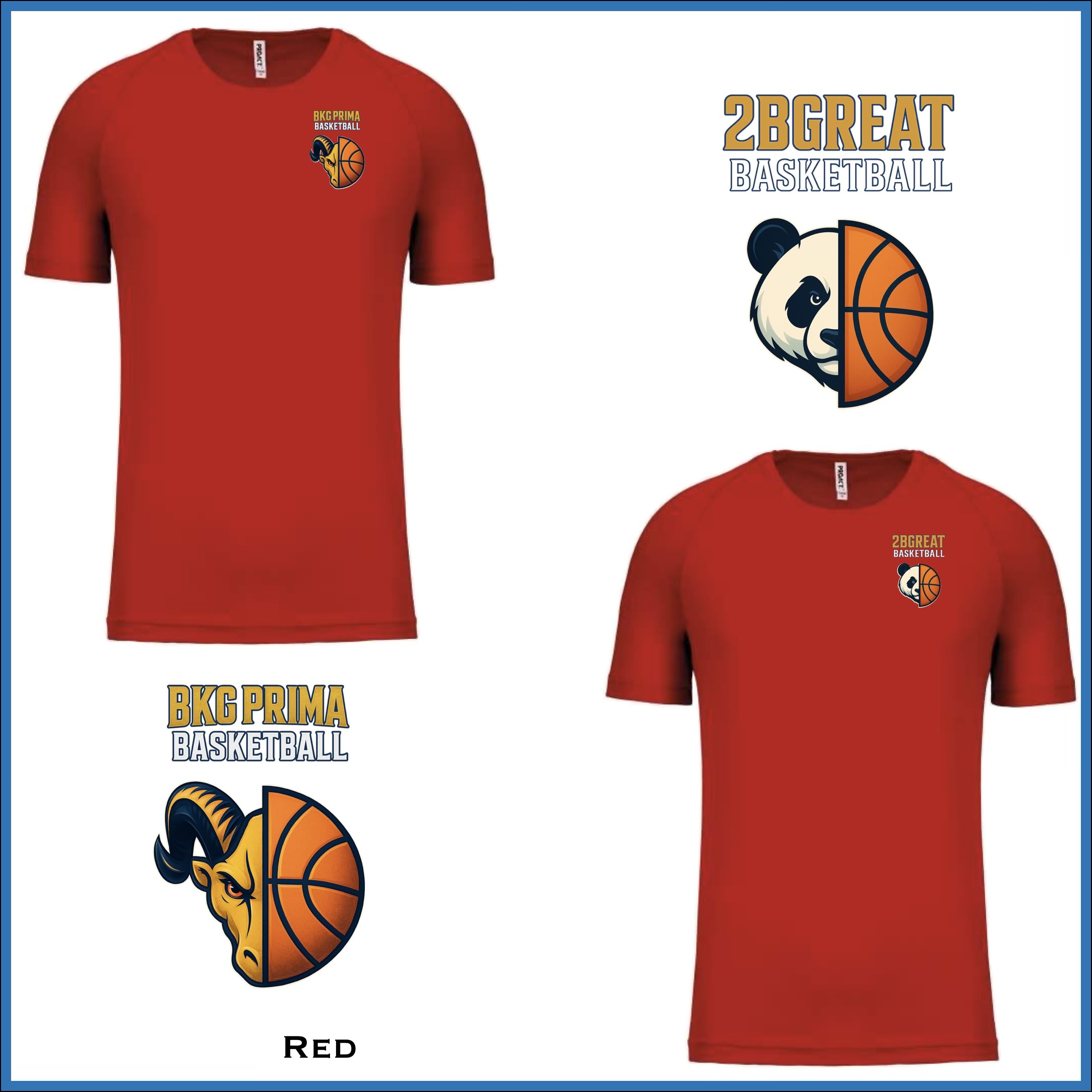 BKG PRIMA / 2BGreat Basketball Performance Tee - Image 19