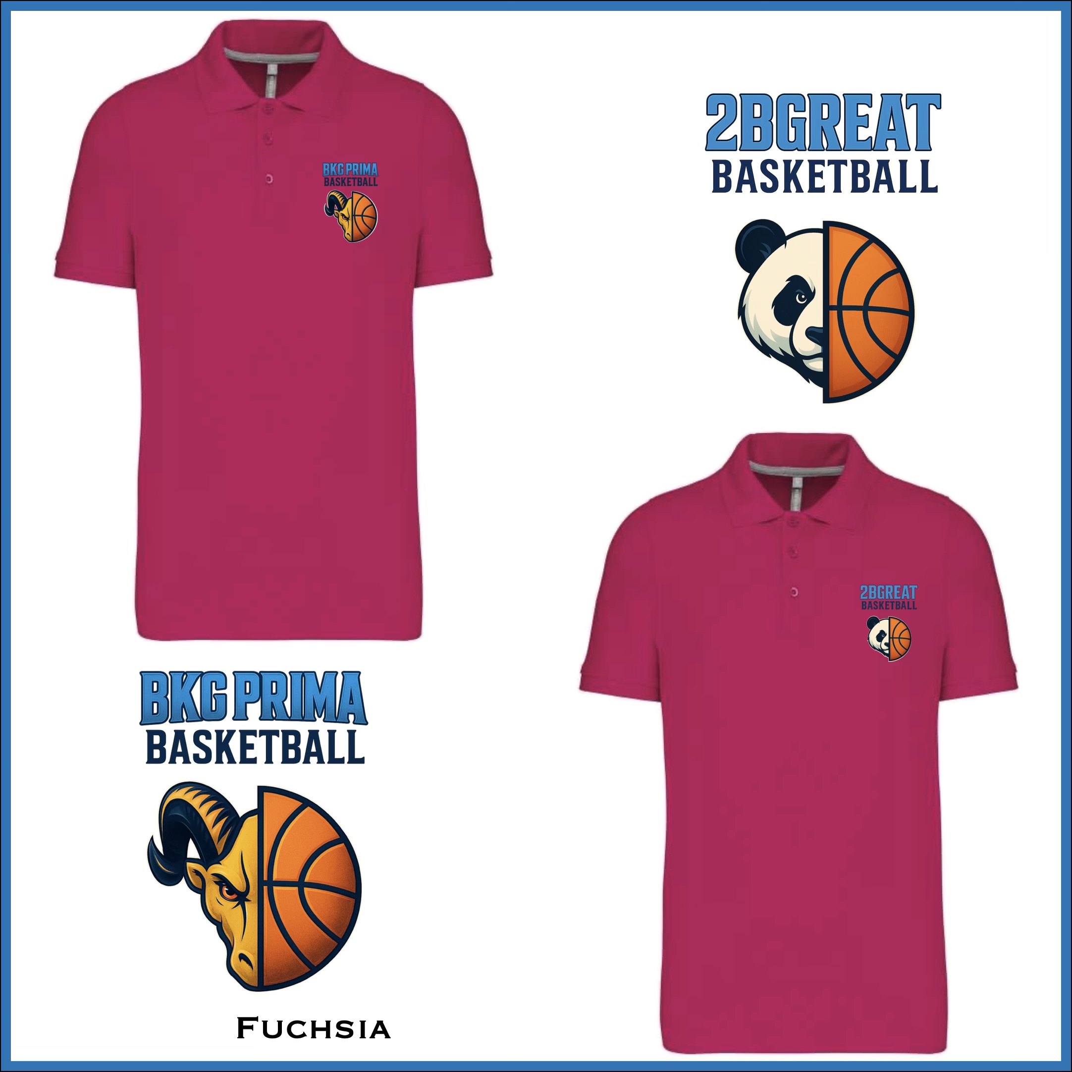 BKG PRIMA / 2BGreat Basketball Premium Piqué Polo - Image 8