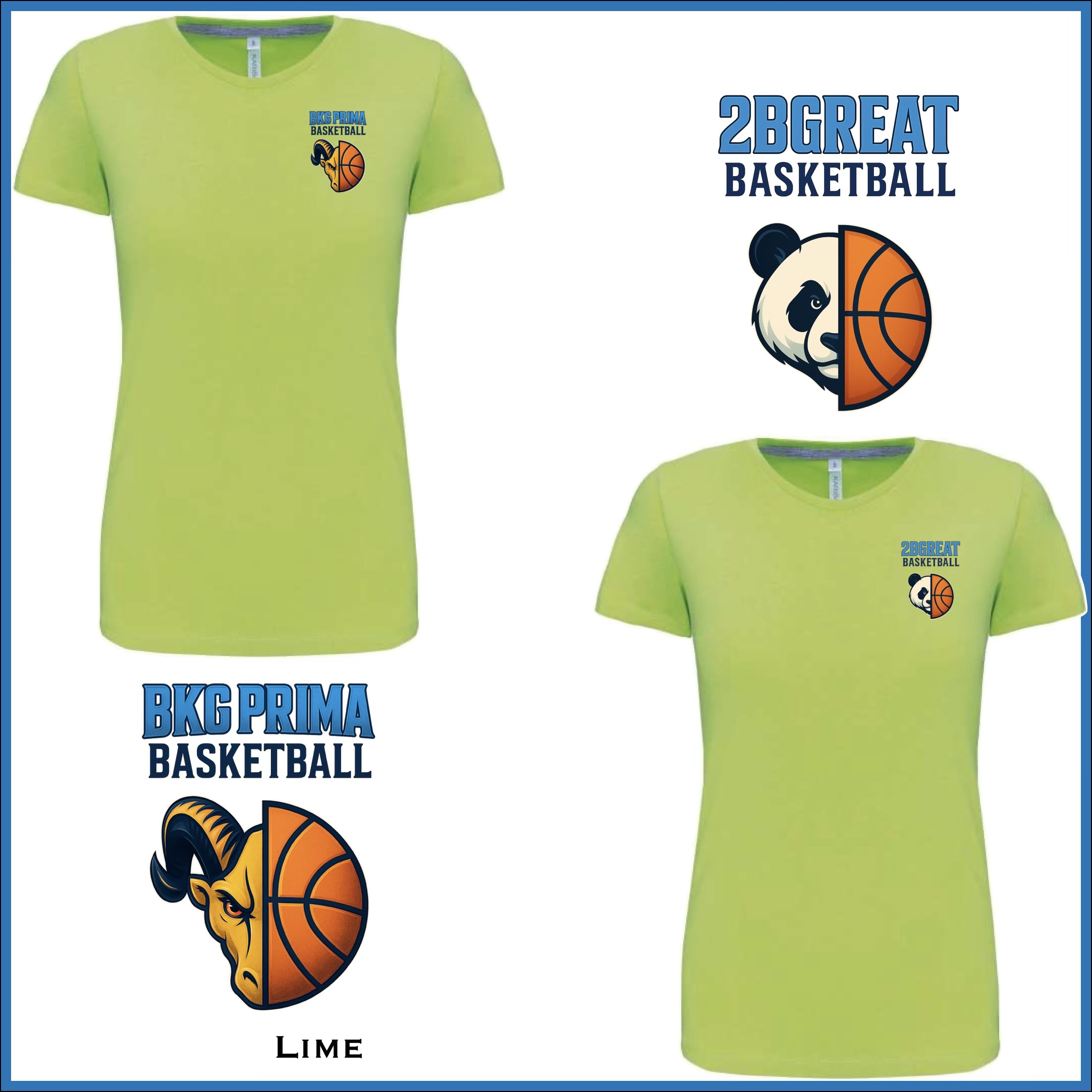 BKG PRIMA / 2BGreat Basketball Women Premium Cotton Tee - Image 13