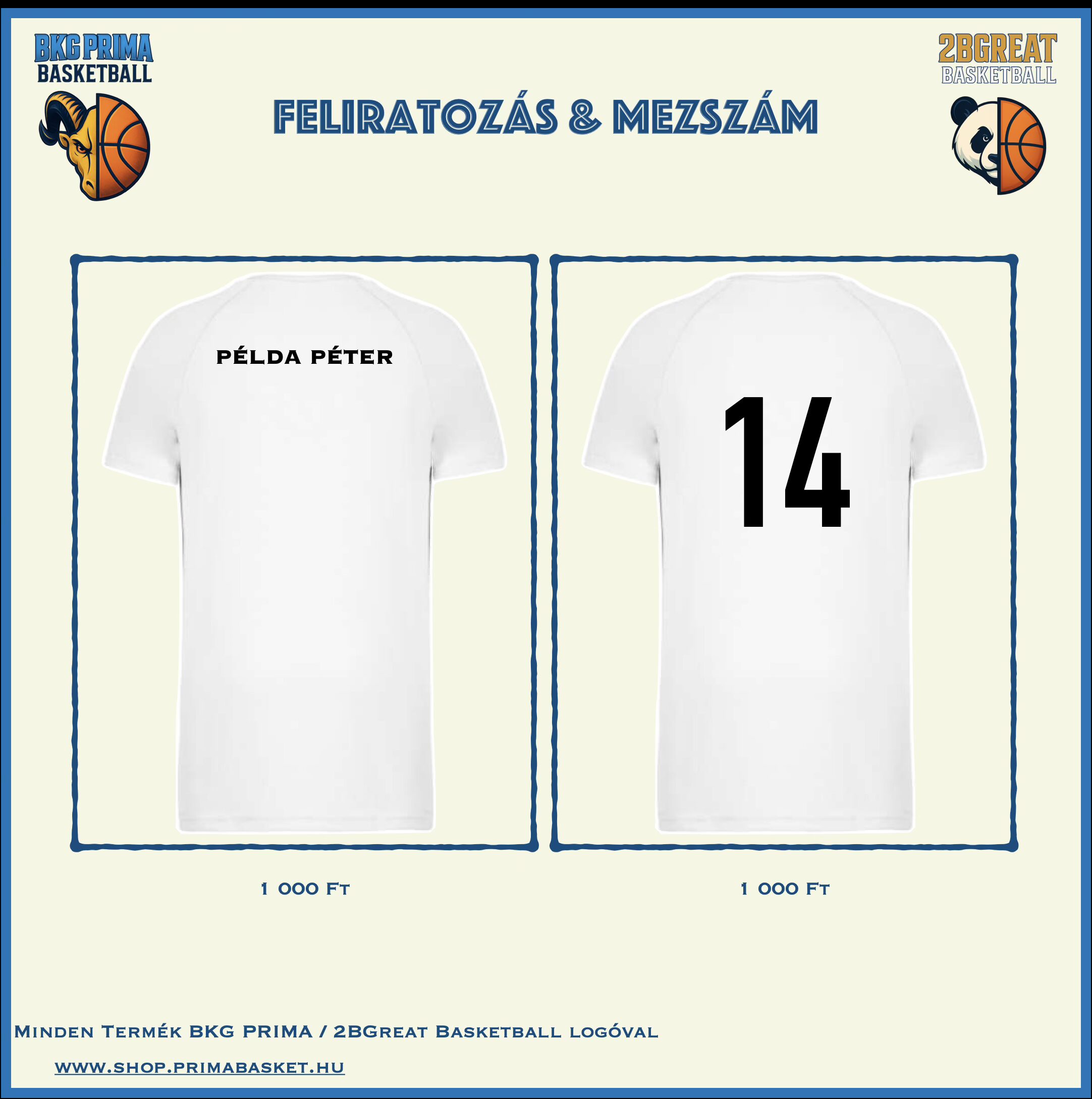 Feliratozás & Mezszám - Image 2
