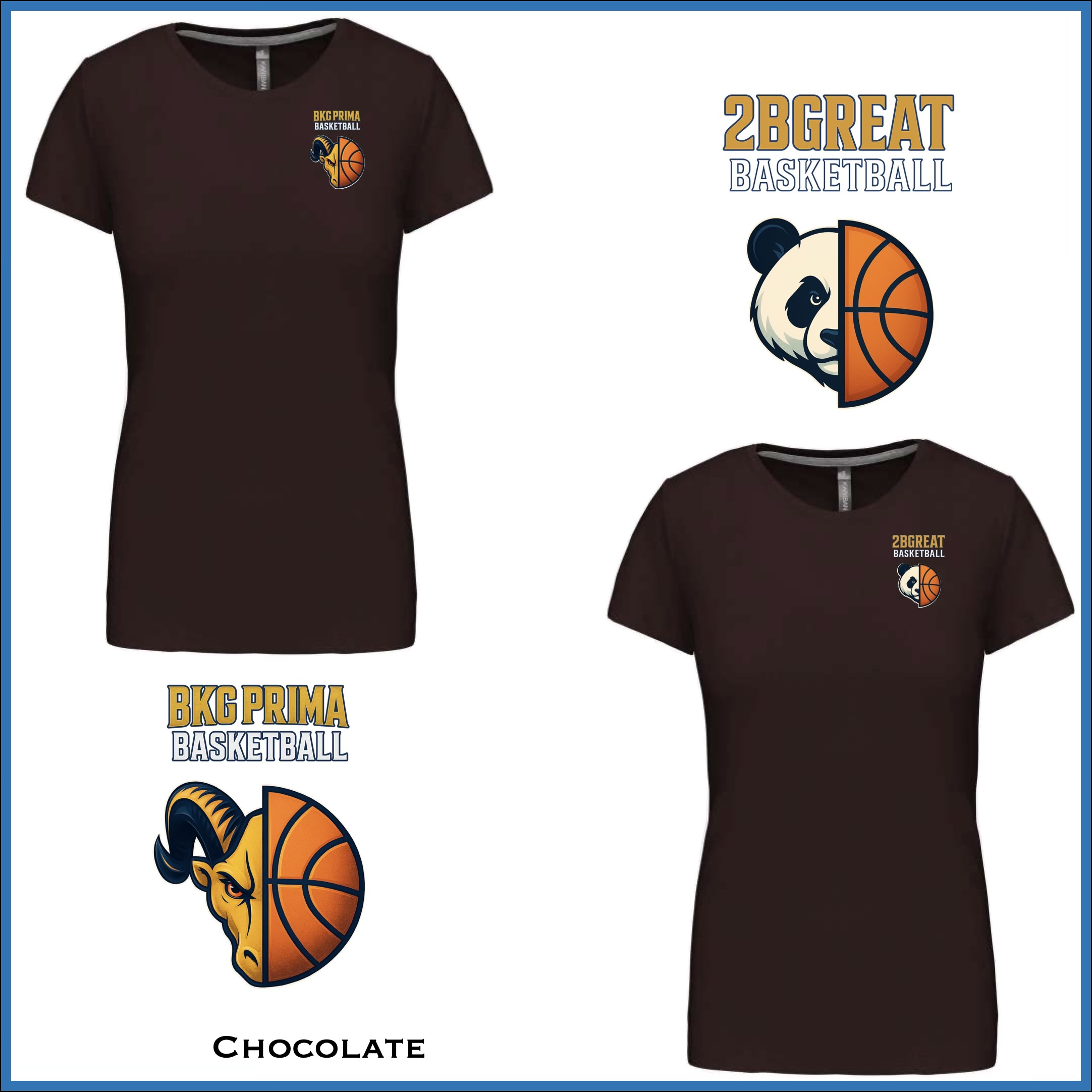 BKG PRIMA / 2BGreat Basketball Women Premium Cotton Tee - Image 5