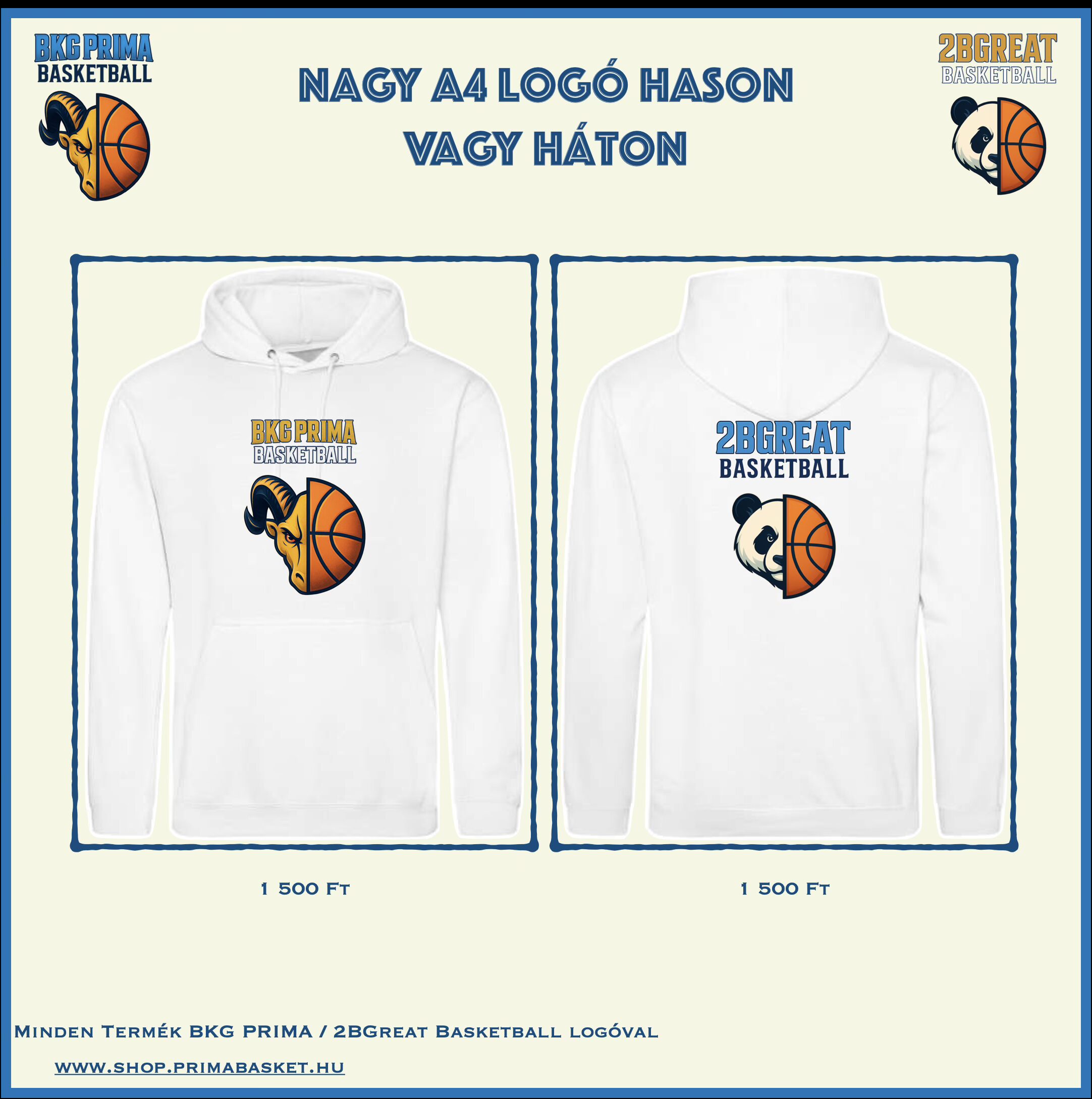 Nagy A4 logó hason vagy háton