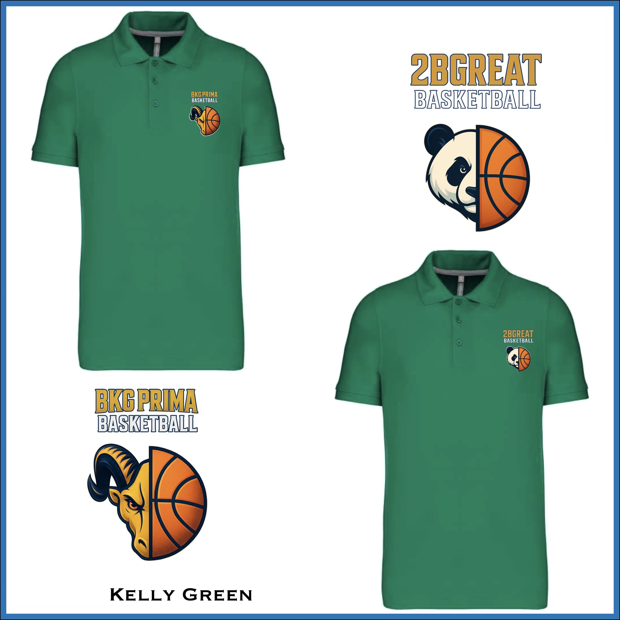 BKG PRIMA / 2BGreat Basketball Premium Piqué Polo - Image 9