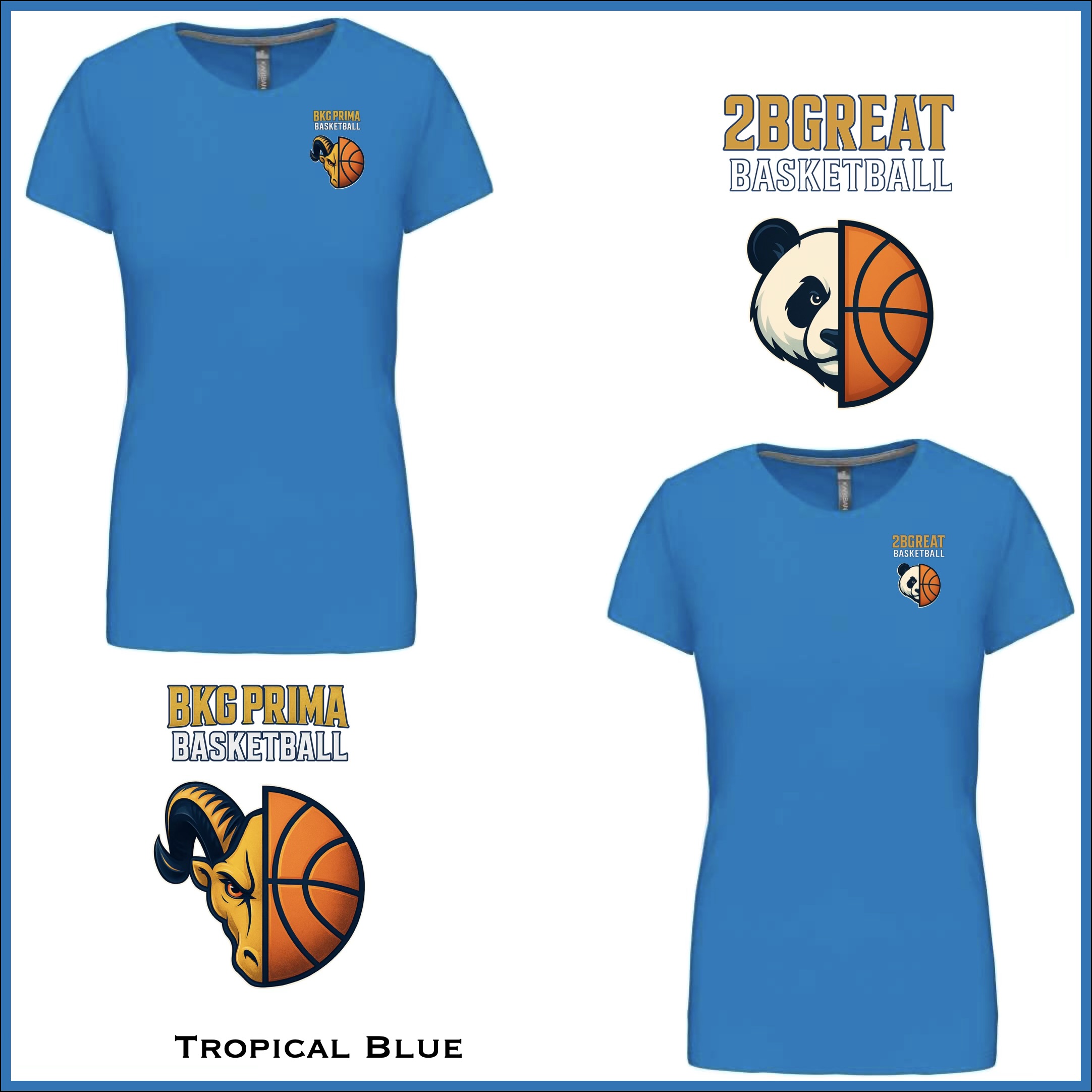 BKG PRIMA / 2BGreat Basketball Women Premium Cotton Tee - Image 20