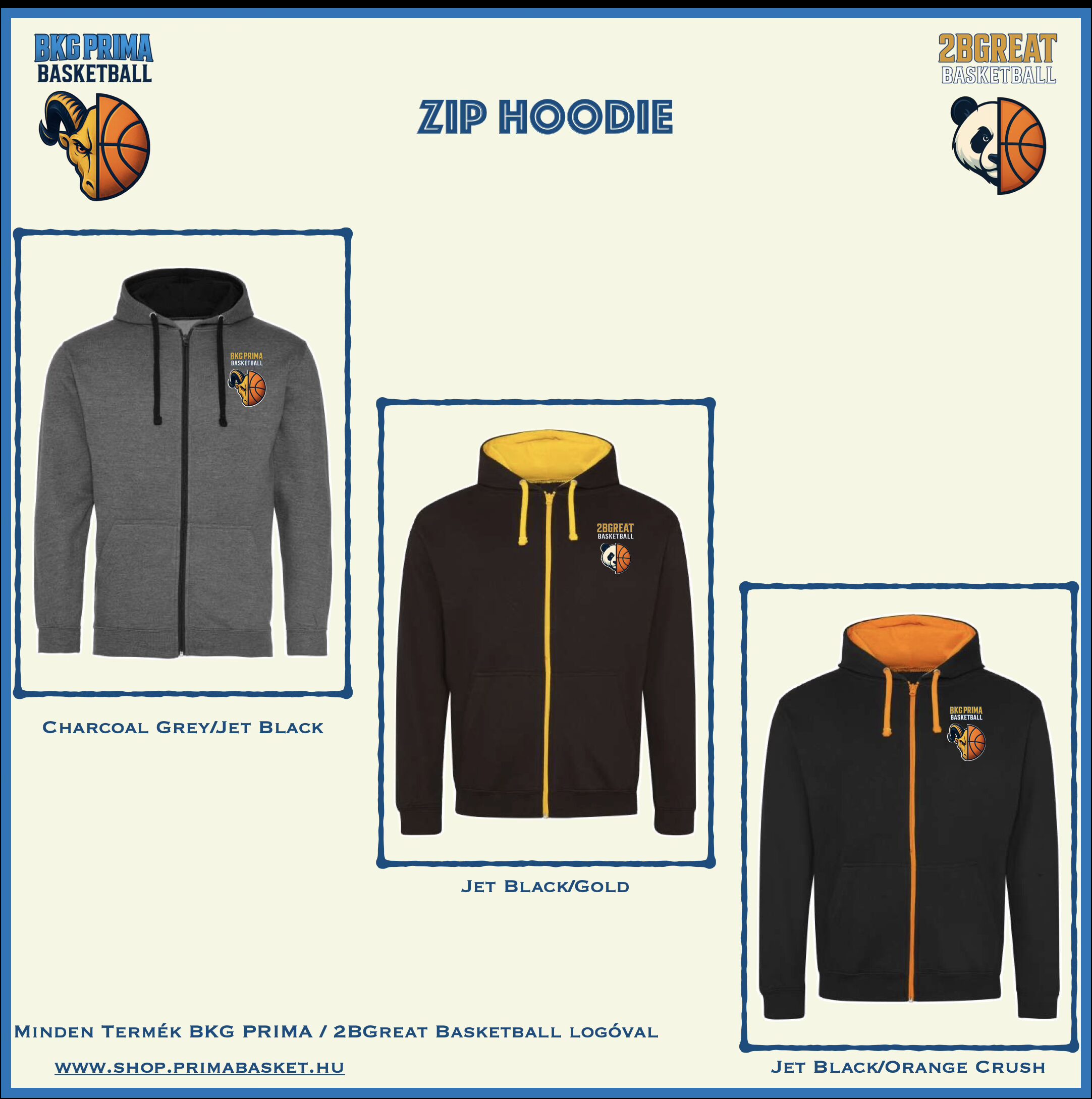 BKG PRIMA / 2BGreat Basketball Zip Hoodie - Image 2