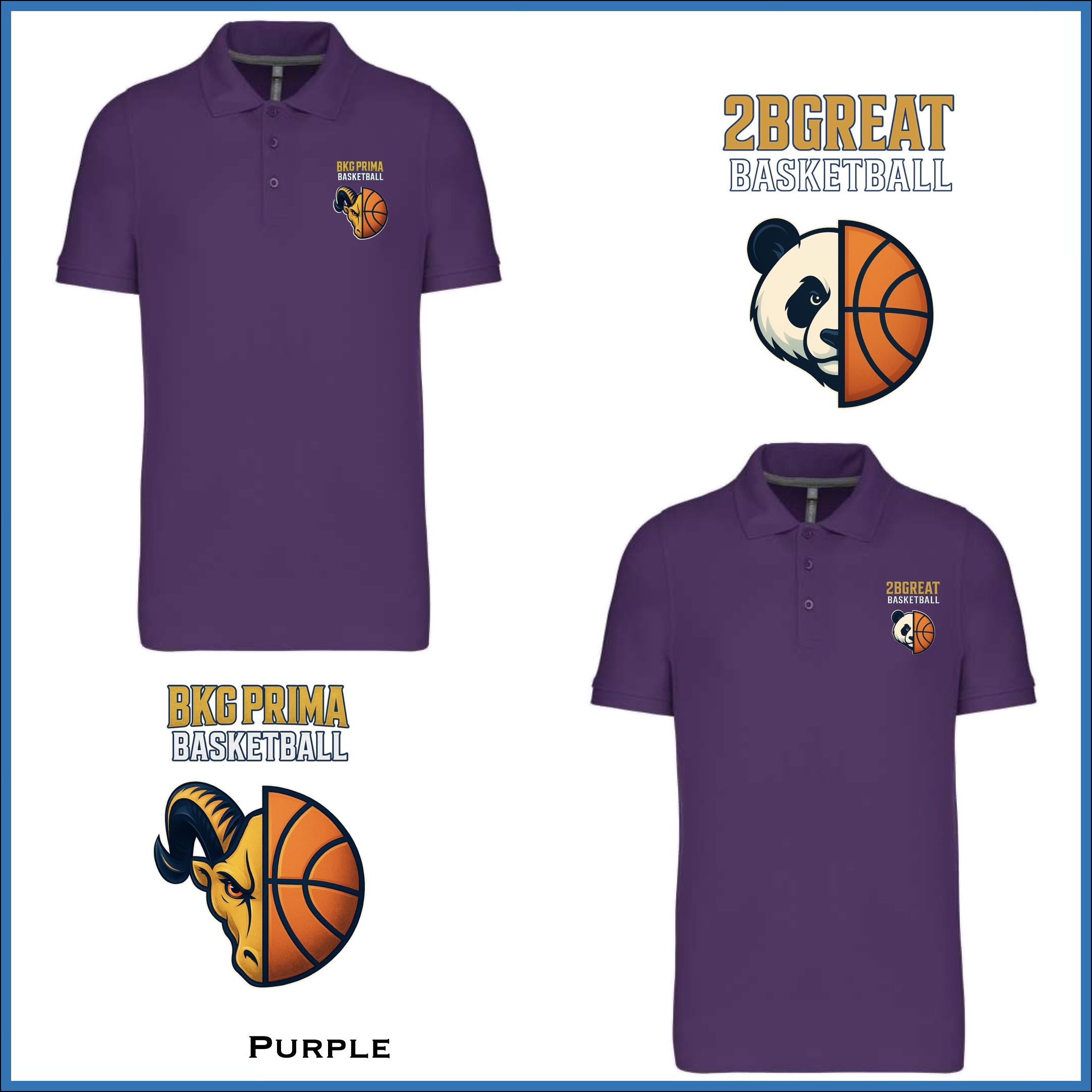 BKG PRIMA / 2BGreat Basketball Premium Piqué Polo - Image 16
