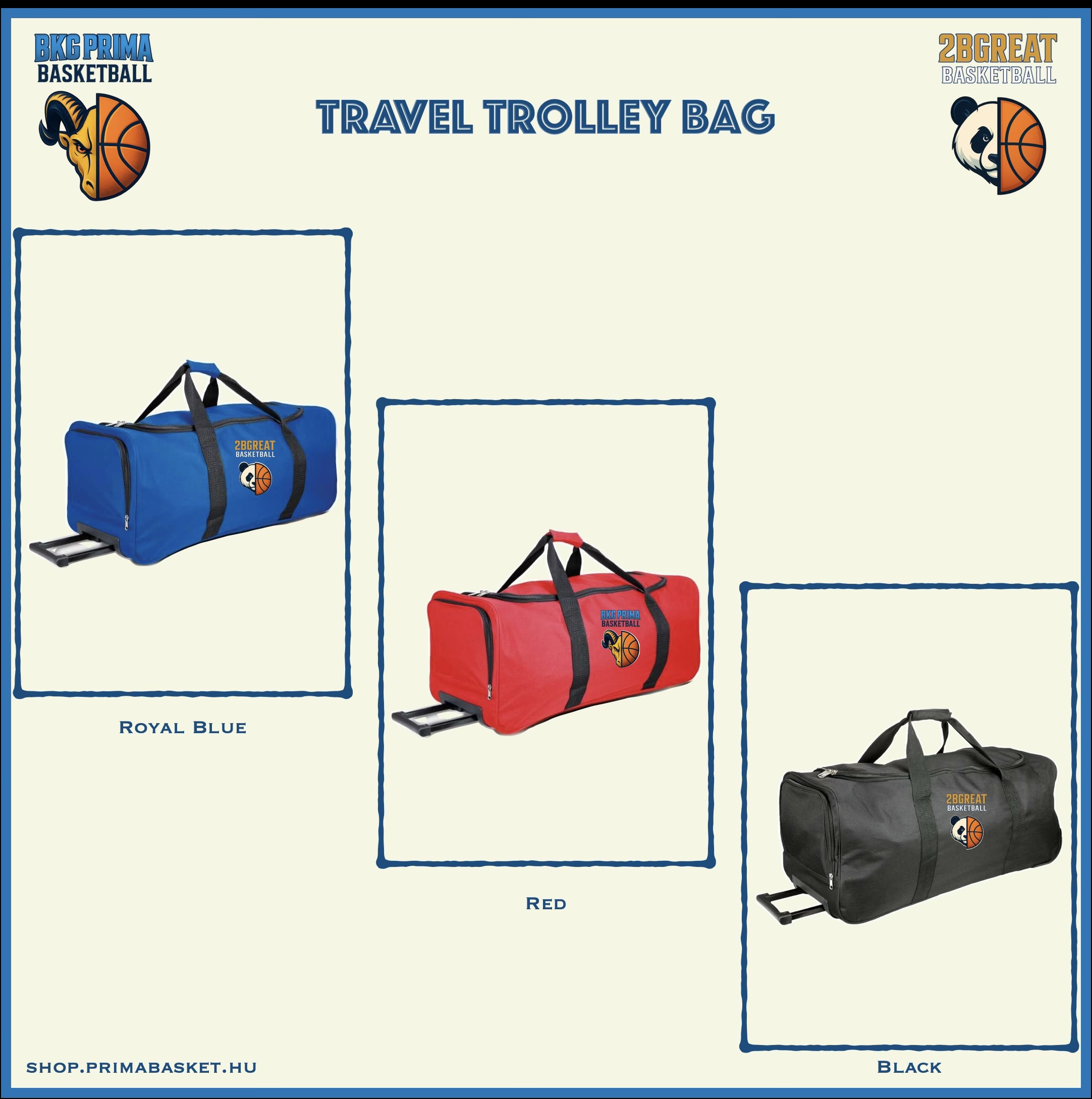 BKG PRIMA / 2BGreat Travel Trolley Bag – 66L