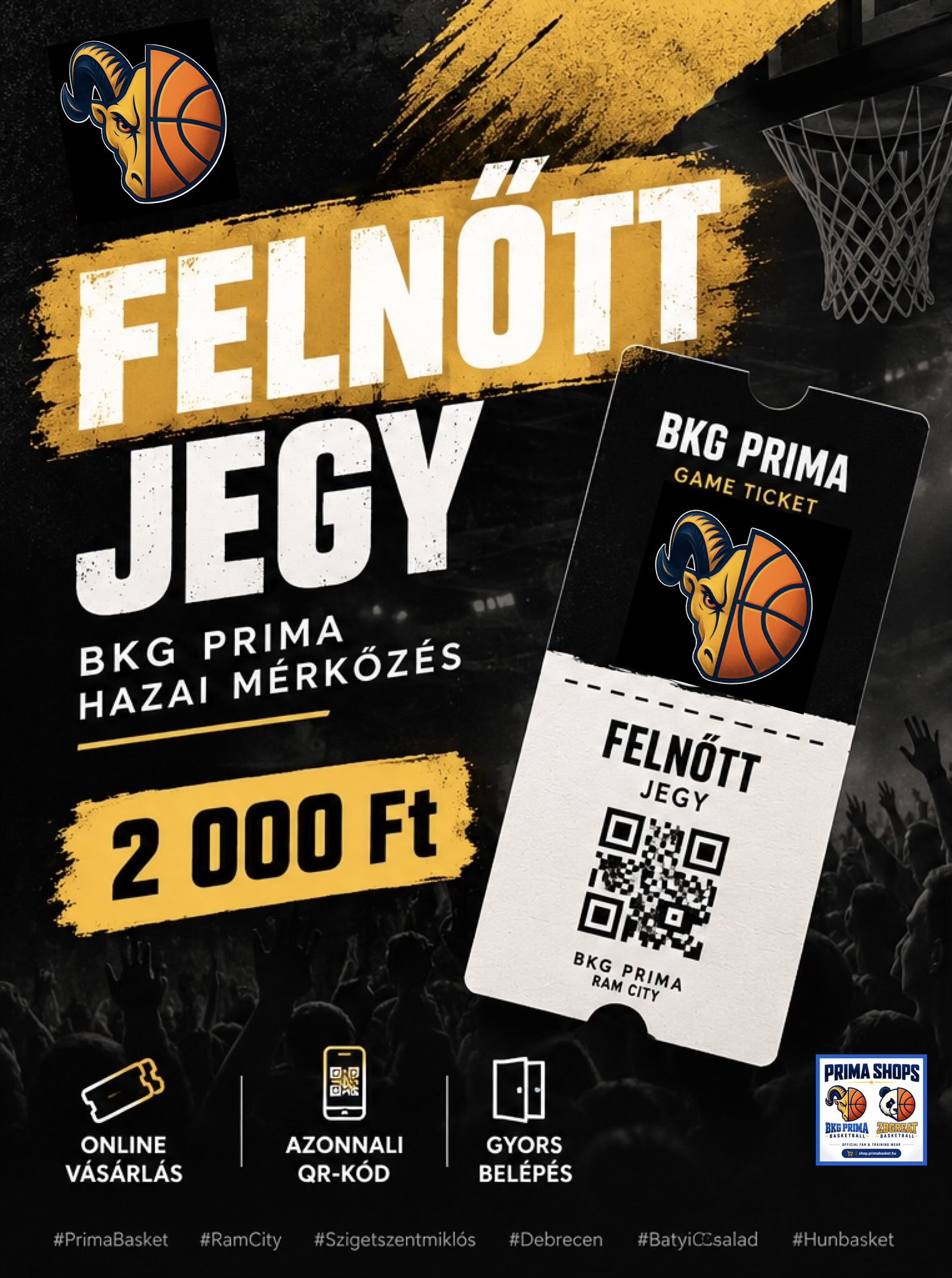 BKG PRIMA Game Ticket
