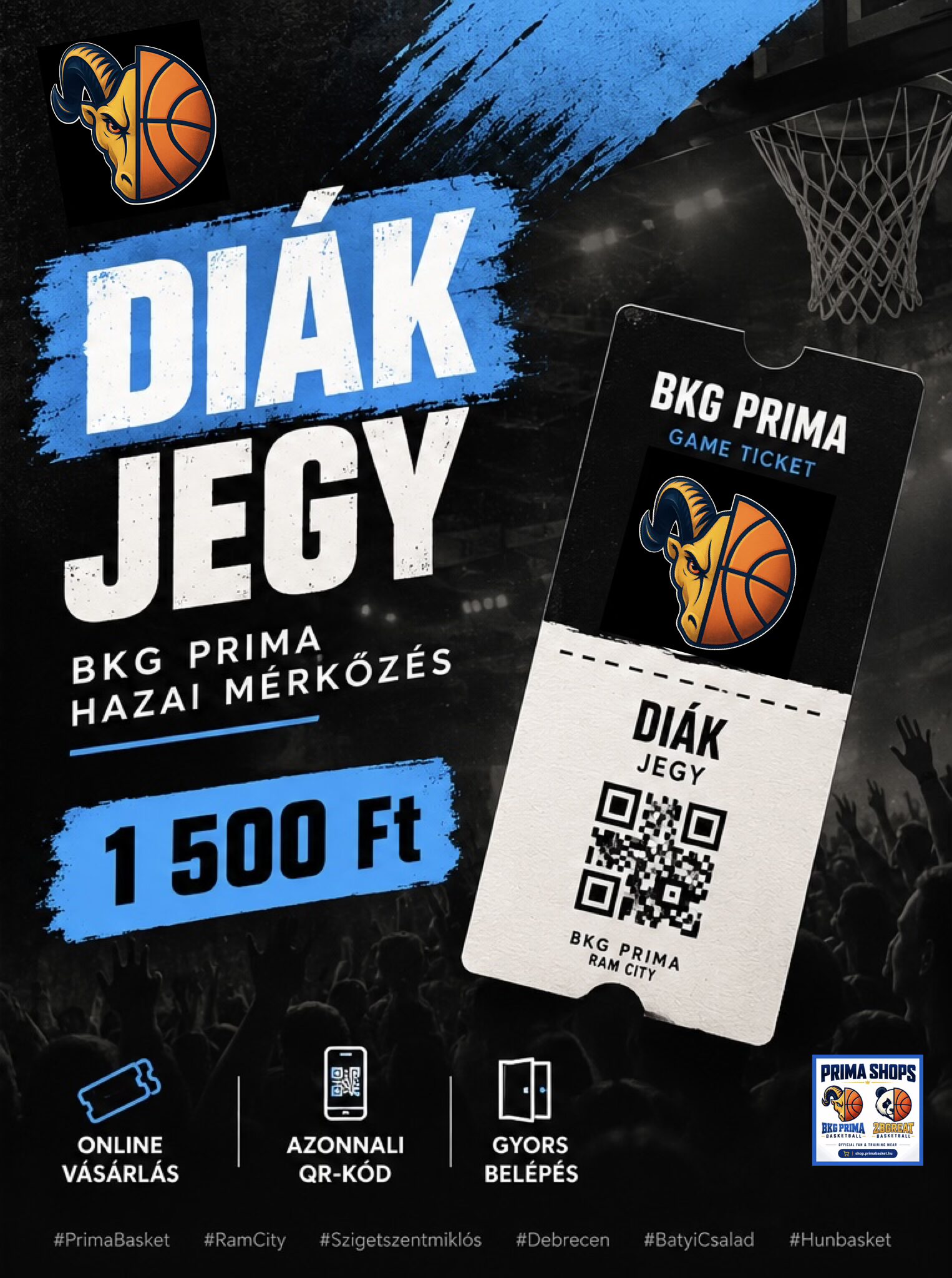 BKG PRIMA Game Ticket Student
