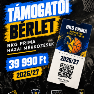 BKG PRIMA Supporter Season Ticket 2026/27